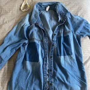 Denim button up
